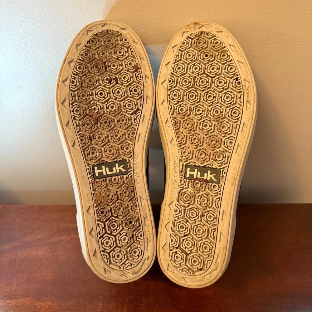 HUK Rogue Wave Waterproof Deck Boots Blue Size 7